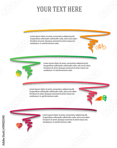 healthy lifestyle presentation design element infographic 05