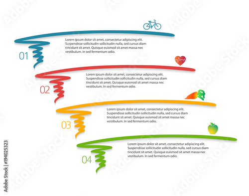 healthy lifestyle presentation design element infographic 06