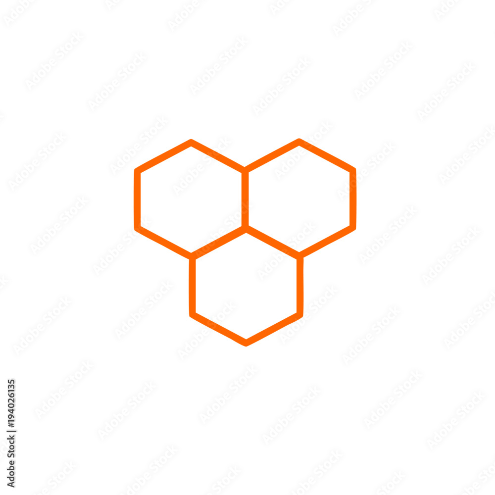 hive icon vector illustration vector de Stock | Adobe Stock