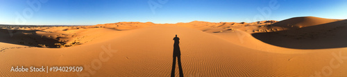 Sahara dunes in Merzouga  Africa - The grand Dune of Merzouga