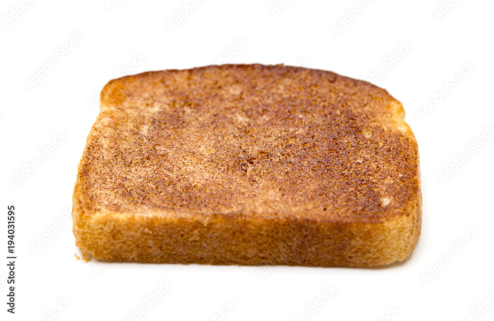 Cinnamon Toast on a White Background Cinnamon Toast on a White Background