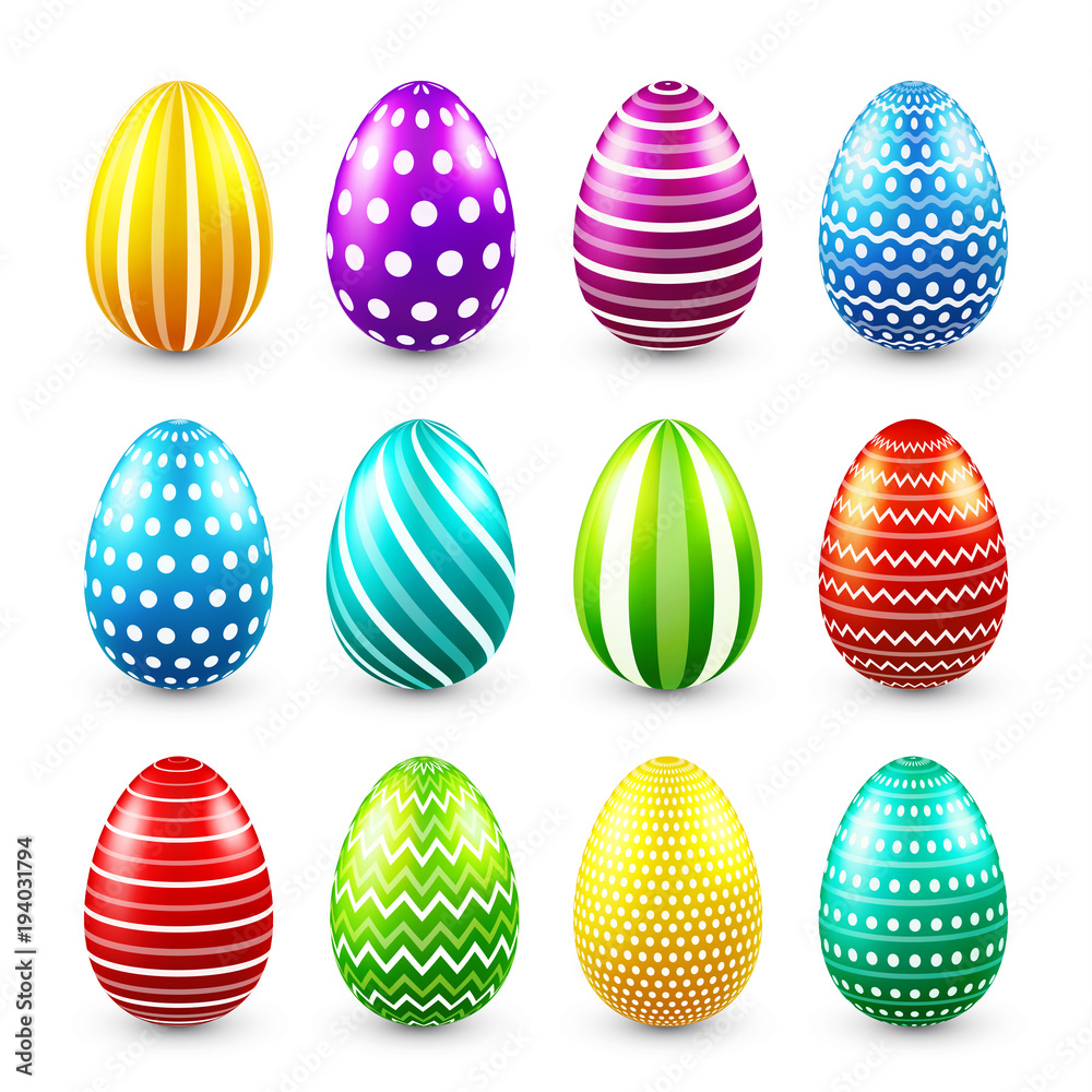 Easter eggs colored set. Spring. Holidays in April. Gift. Seasonal celebration.Egg hunt. Sunday. Easter eggs colored set. Spring. Holidays in April. Gift. Seasonal celebration.Egg hunt. Sunday.