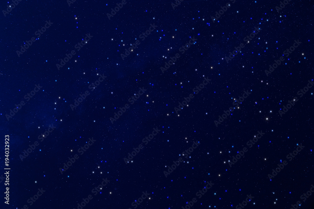 Fototapeta premium Milky way stars on a dark sky. 