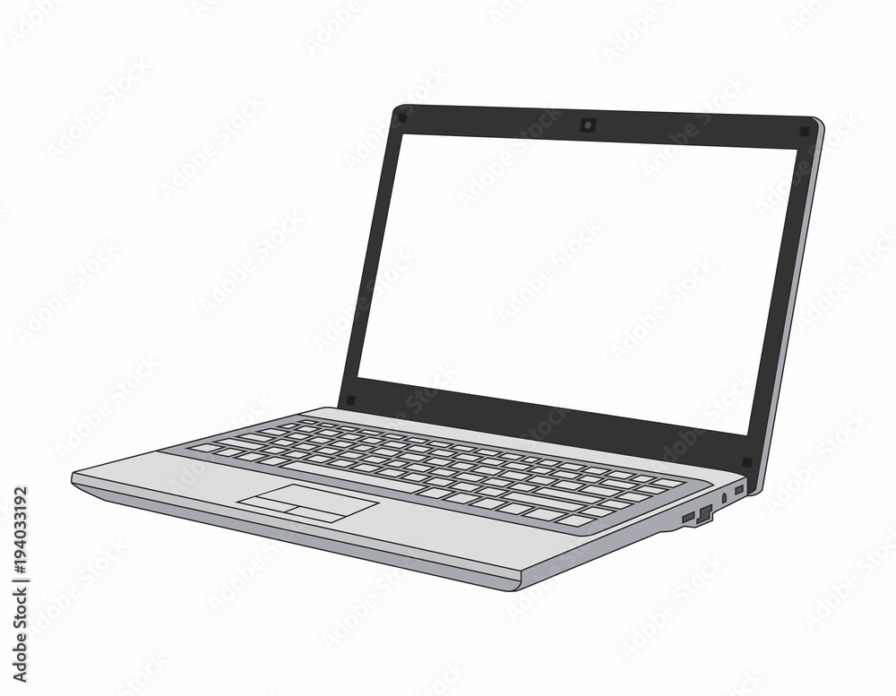 Laptop computer isolated on white background Laptop computer isolated on white background