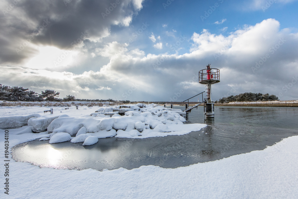 Fototapeta premium winter am meer