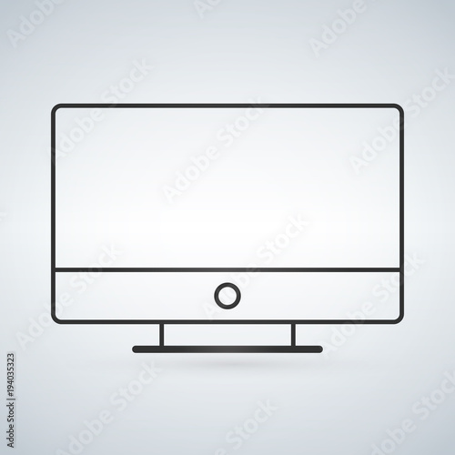 Outline drawing PC monitor....
