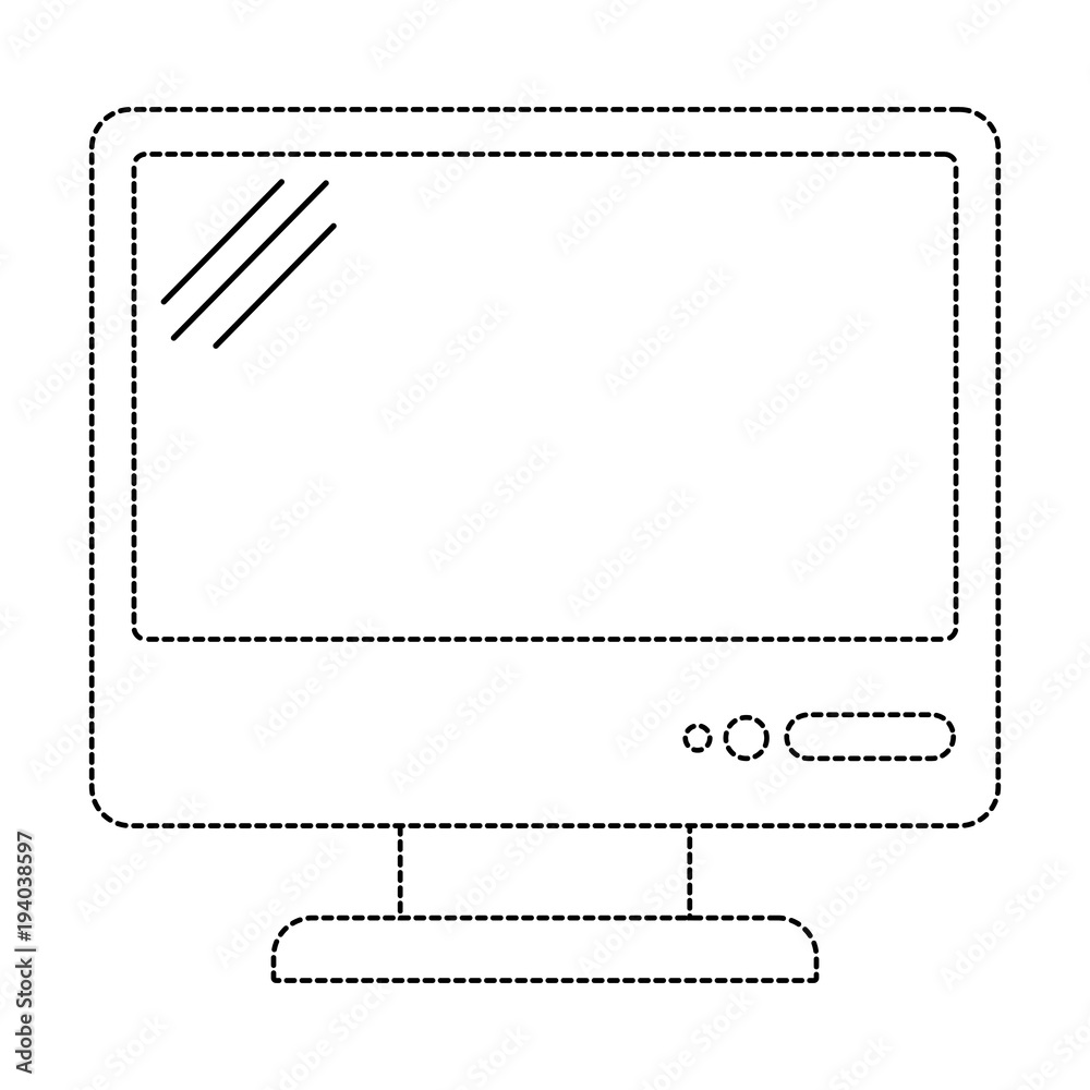 monitor computer isolated icon vector illustration design