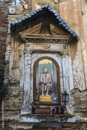 Statue of Jesus Christ in Corleone in Sicily, Italy