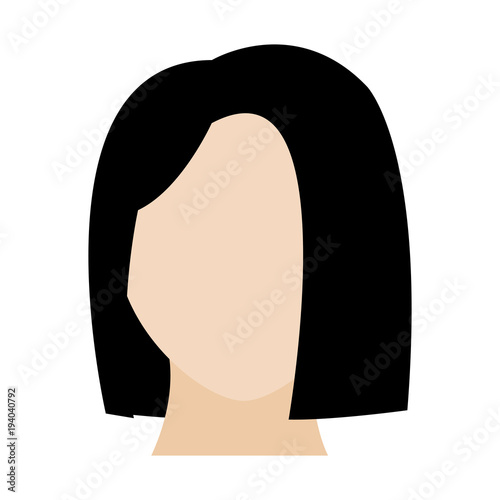 avatar woman head with default face