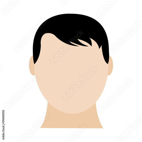 avatar man head with default face and hairstyle