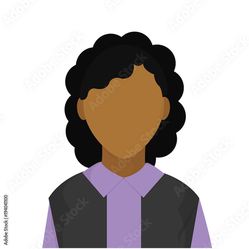 avatar woman with blouse and default face