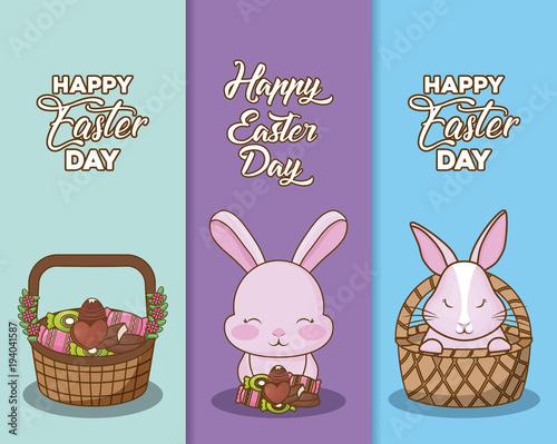 Happy easter day design