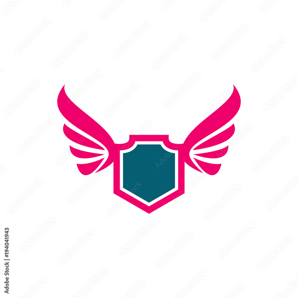 shield with wing logo design, use this design for your business shield with wing logo design, use this design for your business