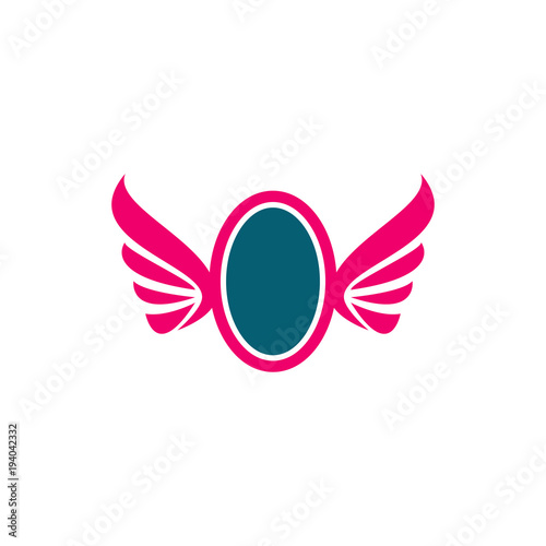 shield with wing logo design, use this design for your business