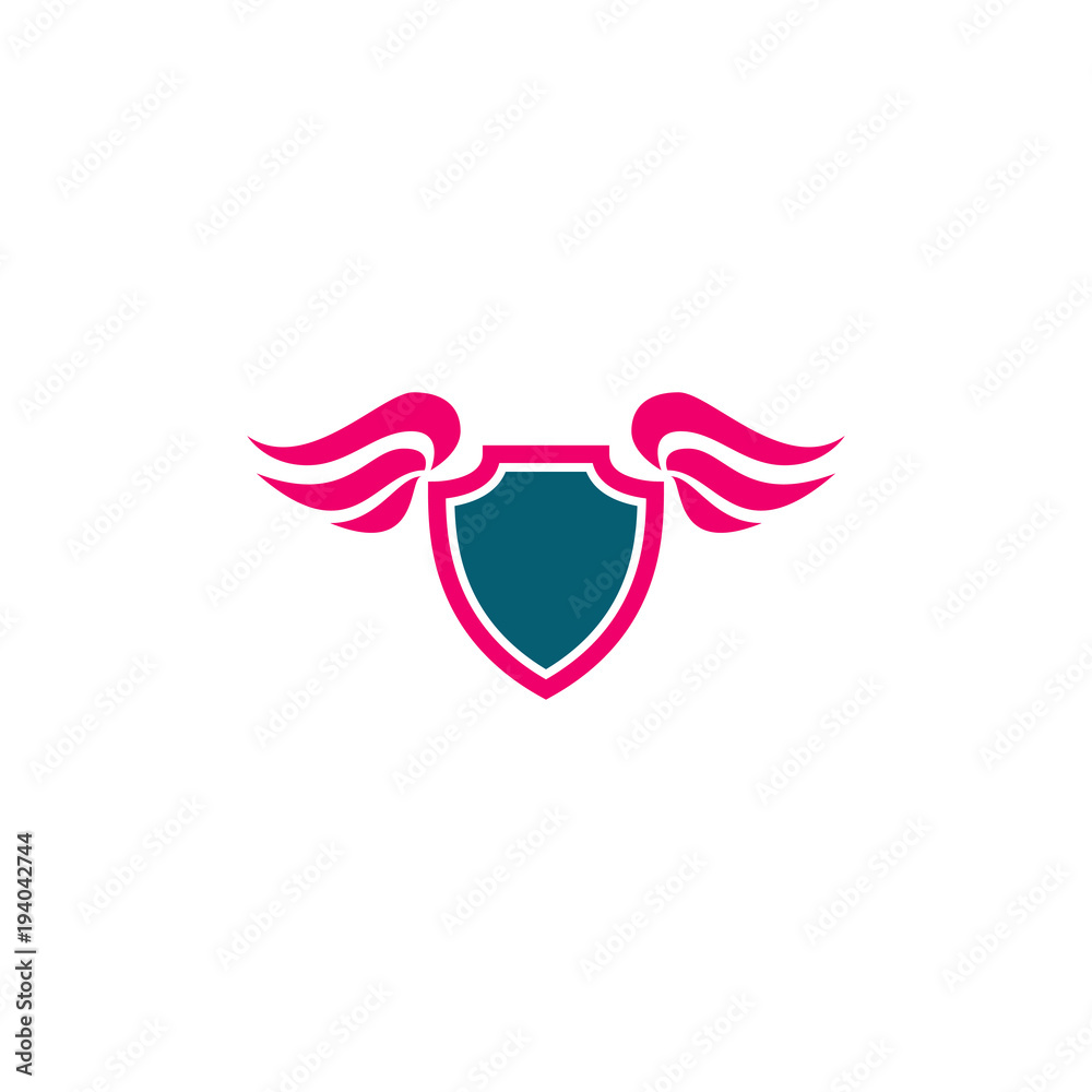 shield with wing logo design, use this design for your business shield with wing logo design, use this design for your business