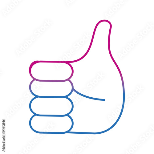 degraded line emoji hand all good gesture expression