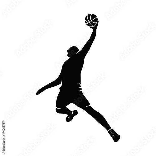 Basketball player silhouette