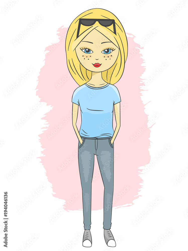 Cute blonde girl Cute blonde girl