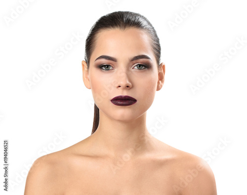 Woman with beautiful makeup...