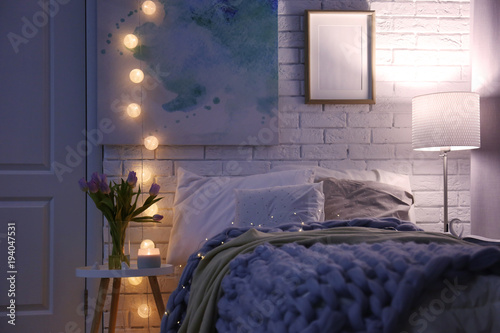 Cozy room interior with com...
