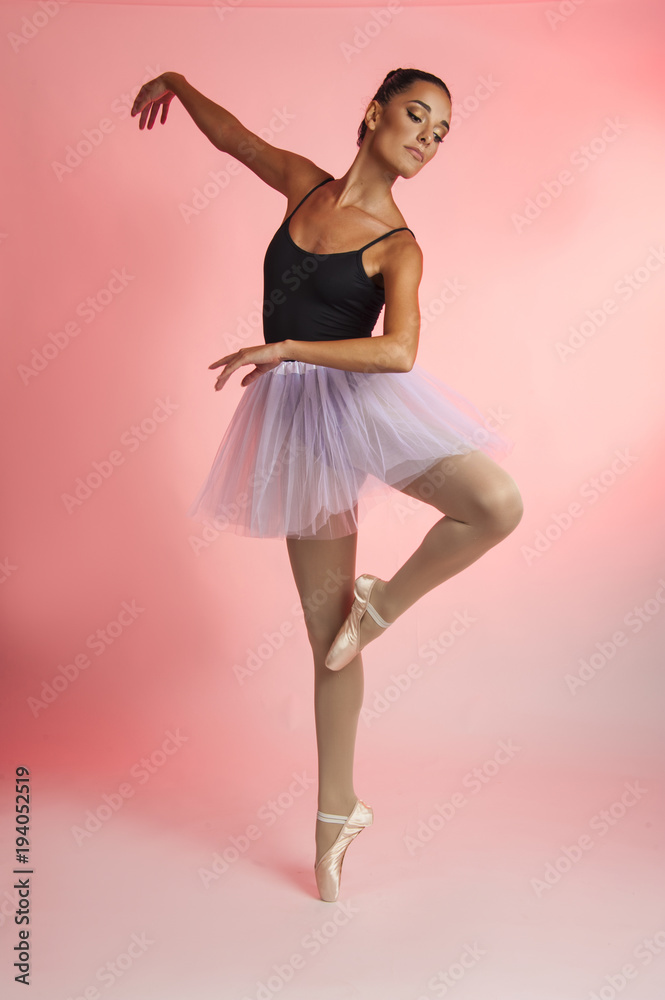 Ballet dancer female posing in ballet poses Ballet dancer female posing in ballet poses