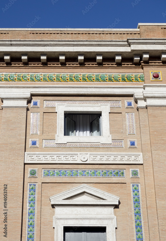Obraz premium Facade of modern building in Rome, 2017.