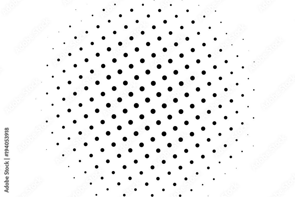 Obraz premium Halftone background. Digital gradient. Dotted pattern with circles, dots, point small scale. 