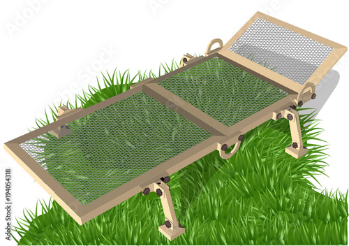 folding wooden pool chair