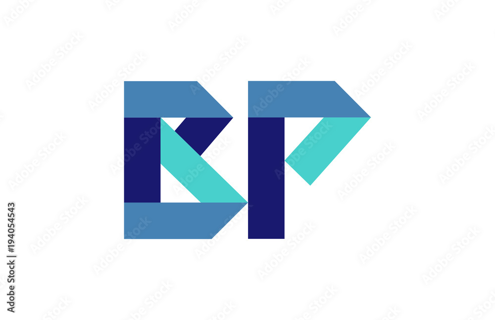 BP Ribbon Letter Logo