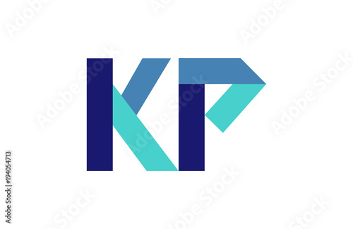 Free Download KP Ribbon Letter Logo - GFXLoad