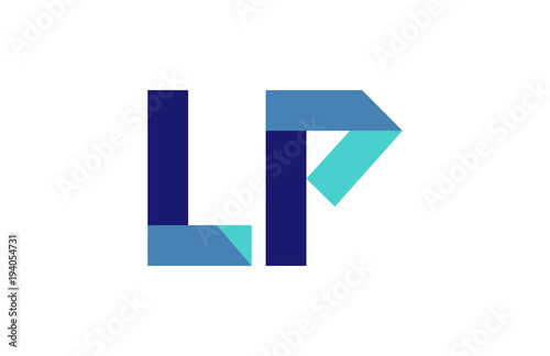 Free Download LP Ribbon Letter Logo - GFXLoad
