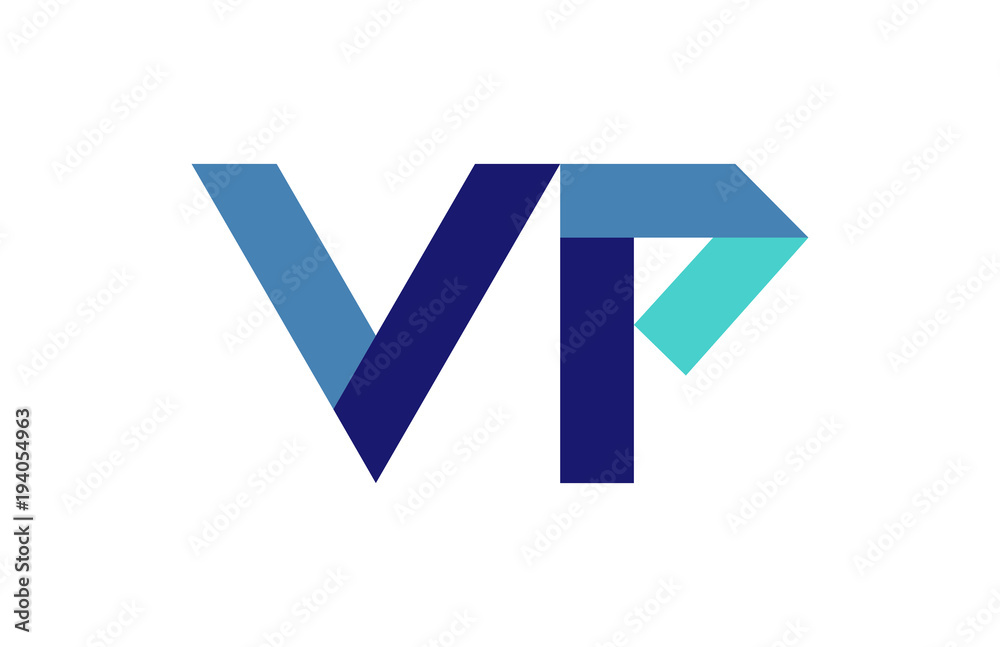VP Ribbon Letter Logo VP Ribbon Letter Logo