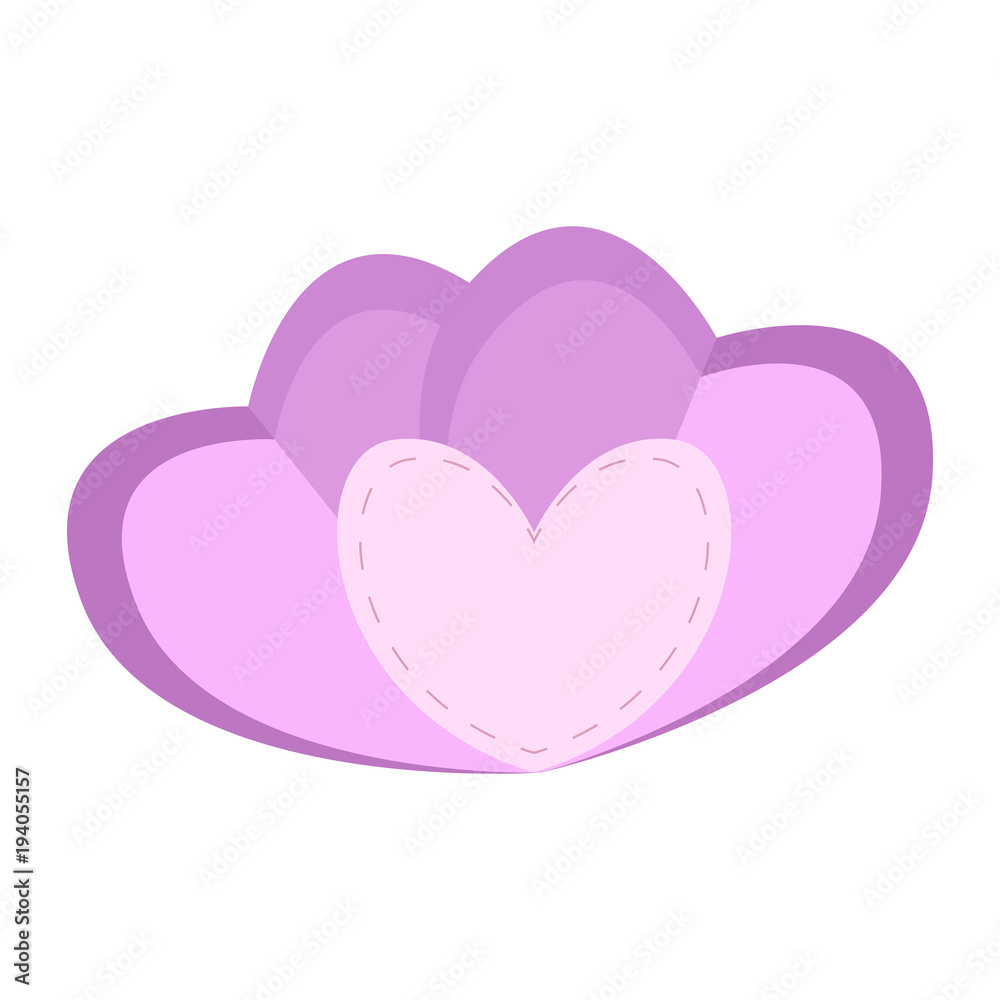 Isolated flower petals icon