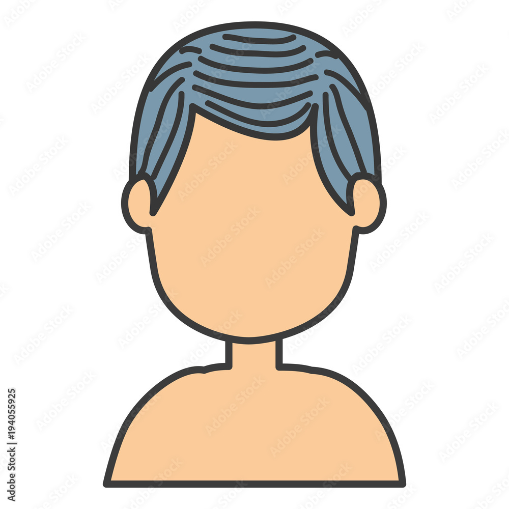 young man shirtless avatar character vector illustration design young man shirtless avatar character vector illustration design
