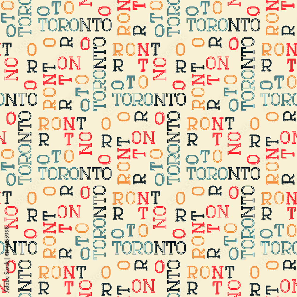 Toronto
seamless pattern. Creative design for various backgrounds. Toronto
seamless pattern. Creative design for various backgrounds.