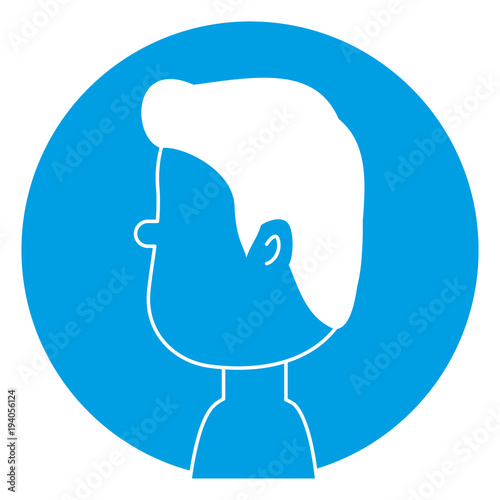 young man shirtless avatar character vector illustration design