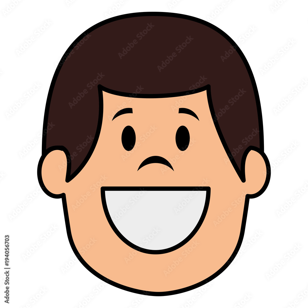 young man head avatar character vector illustration design young man head avatar character vector illustration design