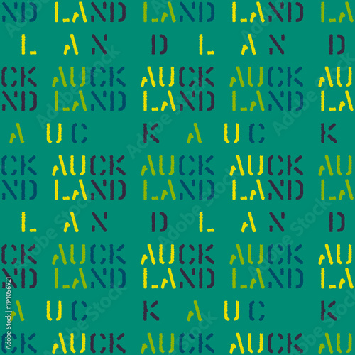 Auckland
 seamless pattern. Autentic artistic design for background. photo