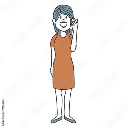 beautiful woman avatar character vector illustration design