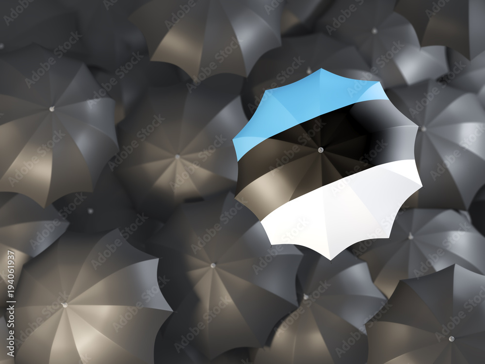 Umbrella with flag of estonia Umbrella with flag of estonia