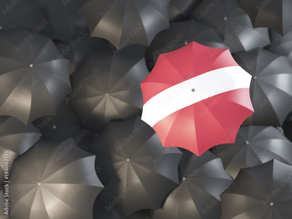 Umbrella with flag of latvia Umbrella with flag of latvia