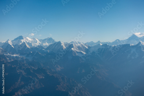 Rugged Himalayan Mountains in Morning Light