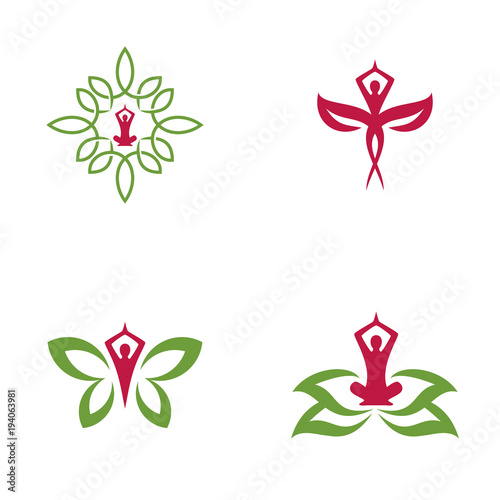 spa logo vector icon illustration collection
