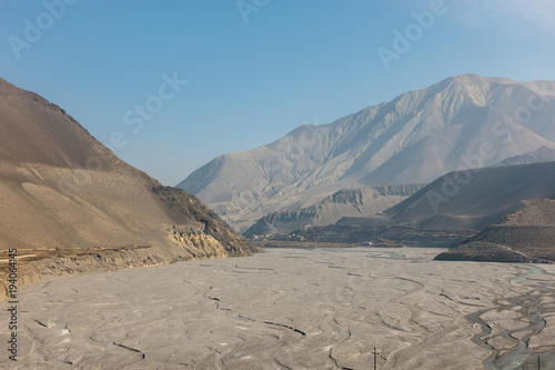 Glacier Carved Valley and Snow Peaks