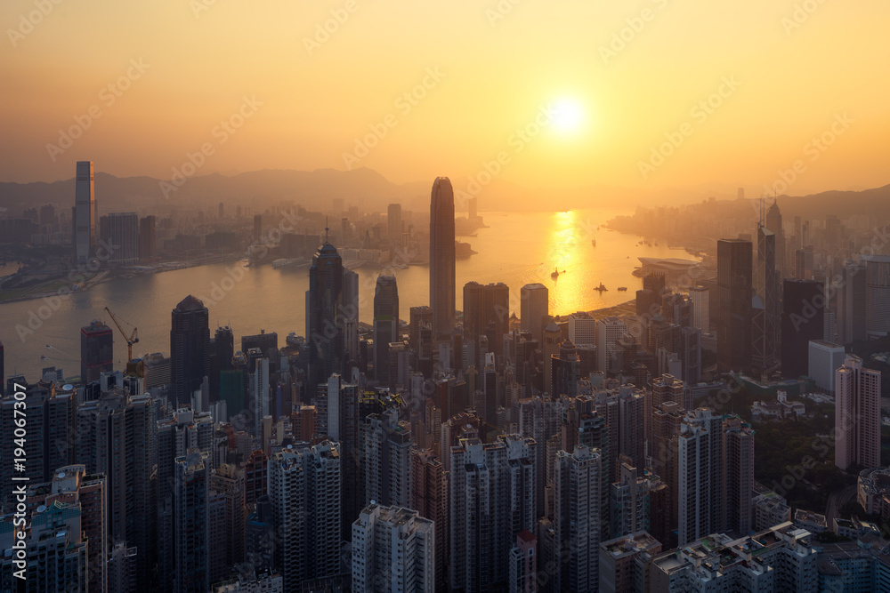 Hong Kong lever du soleil