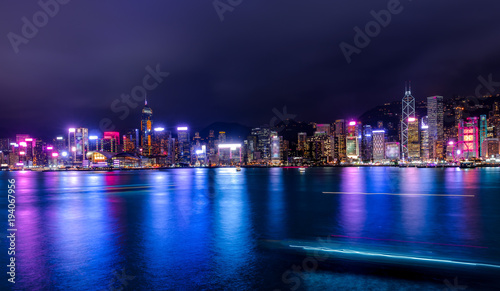 Photography Hong Kong cityscape at night