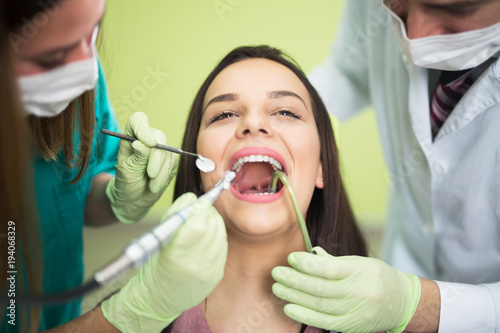 Dentist team working