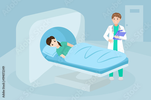 woman with mri