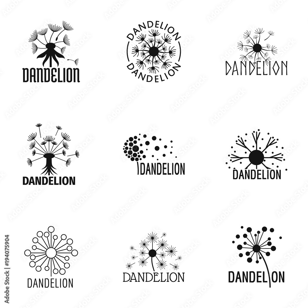 Flowering icons set. Simple set of 9 flowering vector icons for web isolated on white background