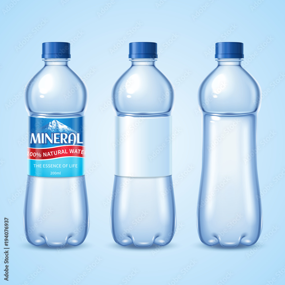 Mineral water bottle set Mineral water bottle set